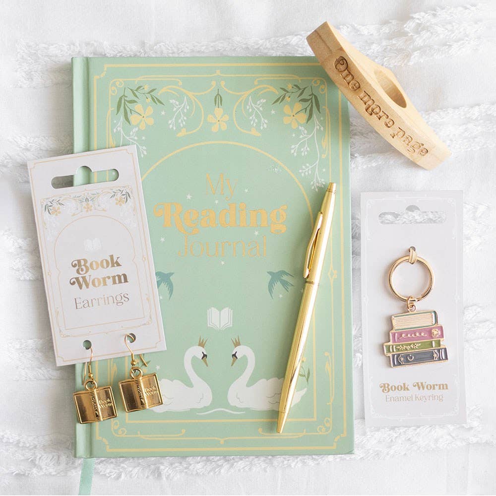 Book Worm Alloy Keyring