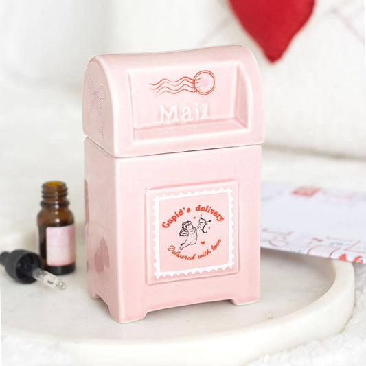 Cupid's Delivery Valentine Postbox Oil Burner