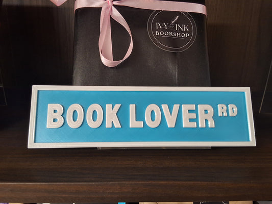 Book Lover Street Sign