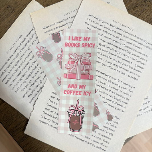 Bookmark - books and coffee
