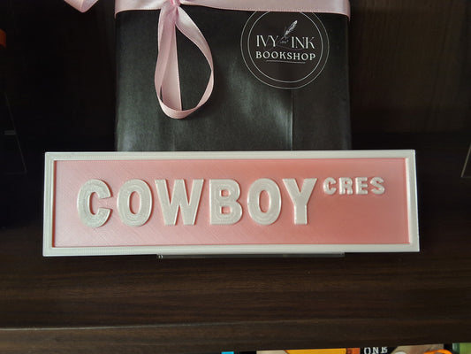 Cowboy Street Sign